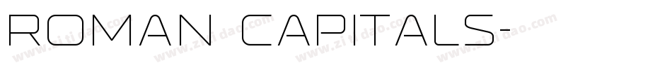 Roman Capitals字体转换